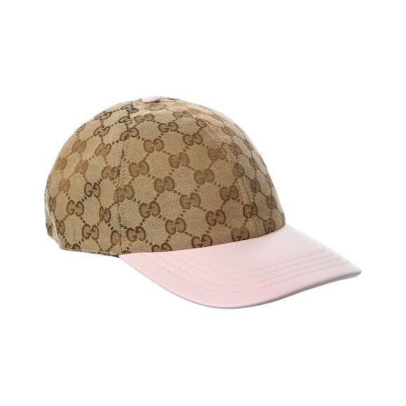 Gucci Accessories - Gucci Gg Canvas & Leather Baseball Hat, Brown
